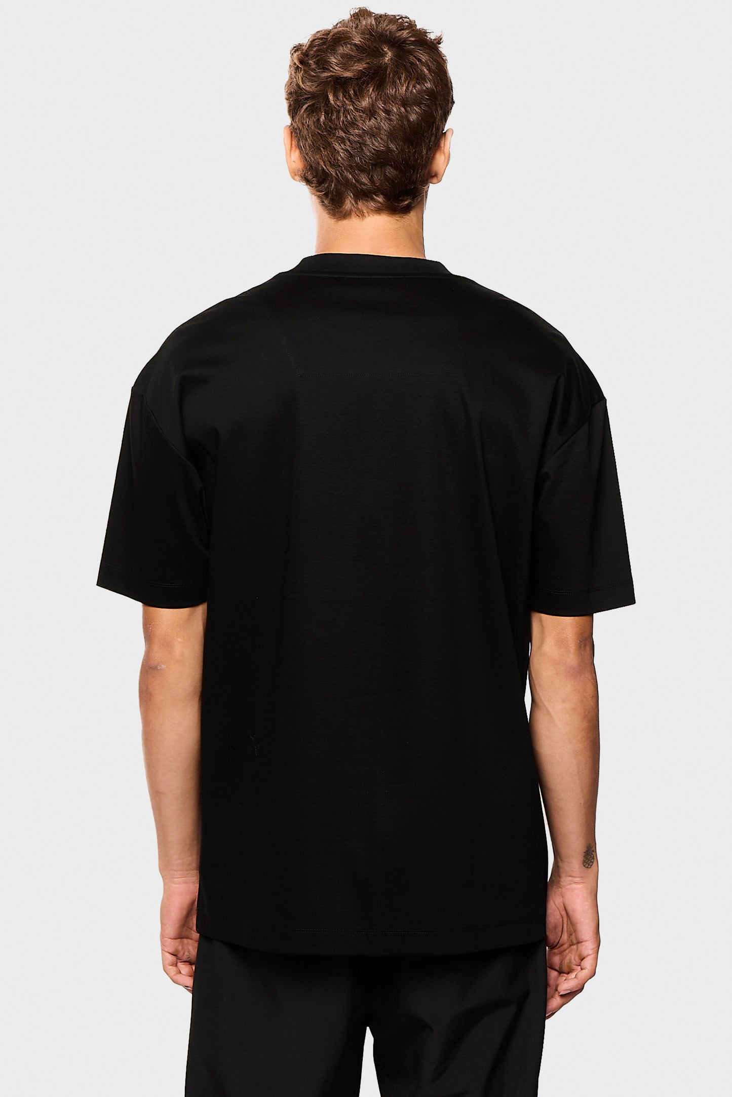 Mercerized 555 Black T-Shirt
