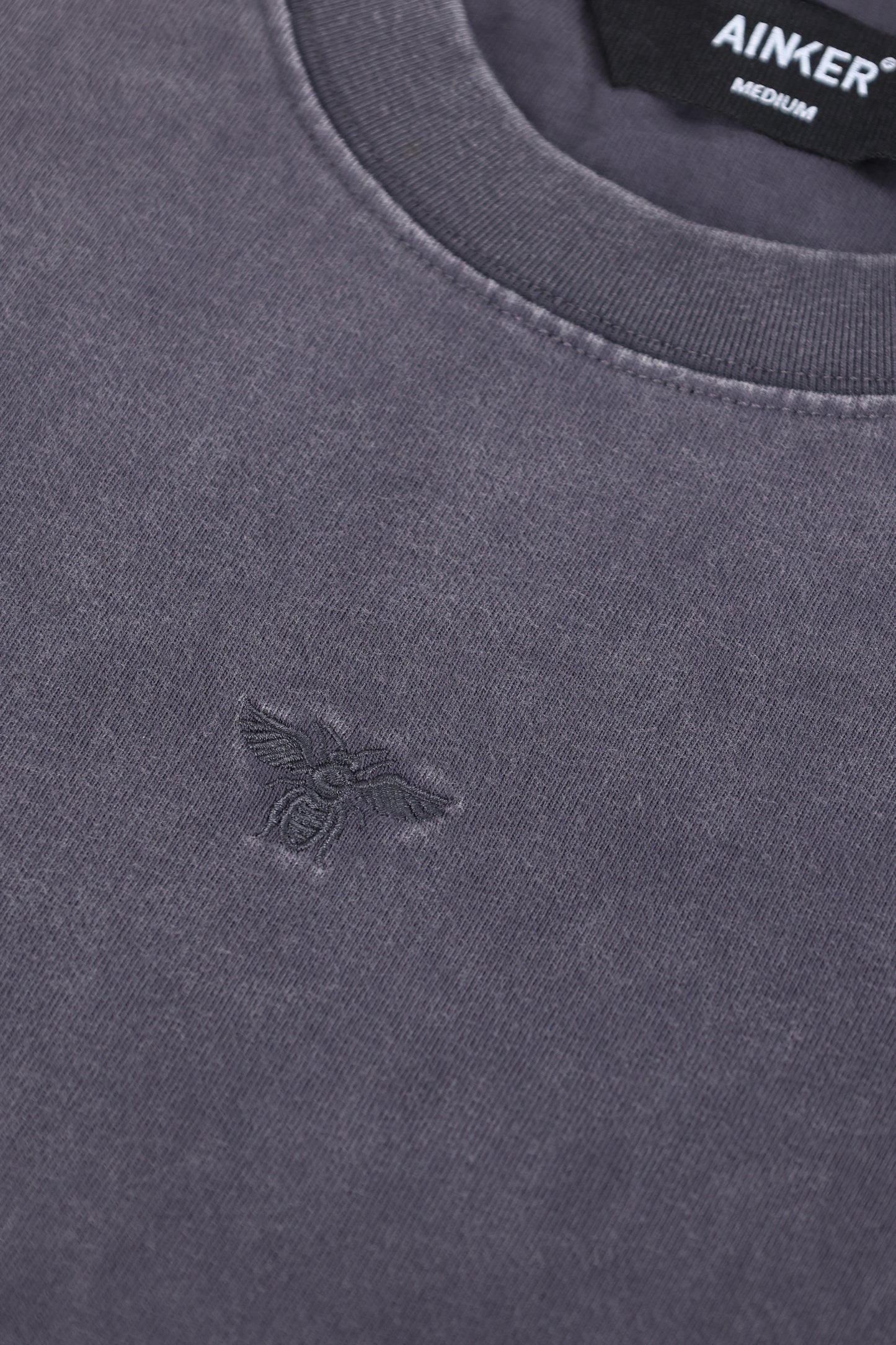 Cotton Wash 856 D.Gray T-Shirt