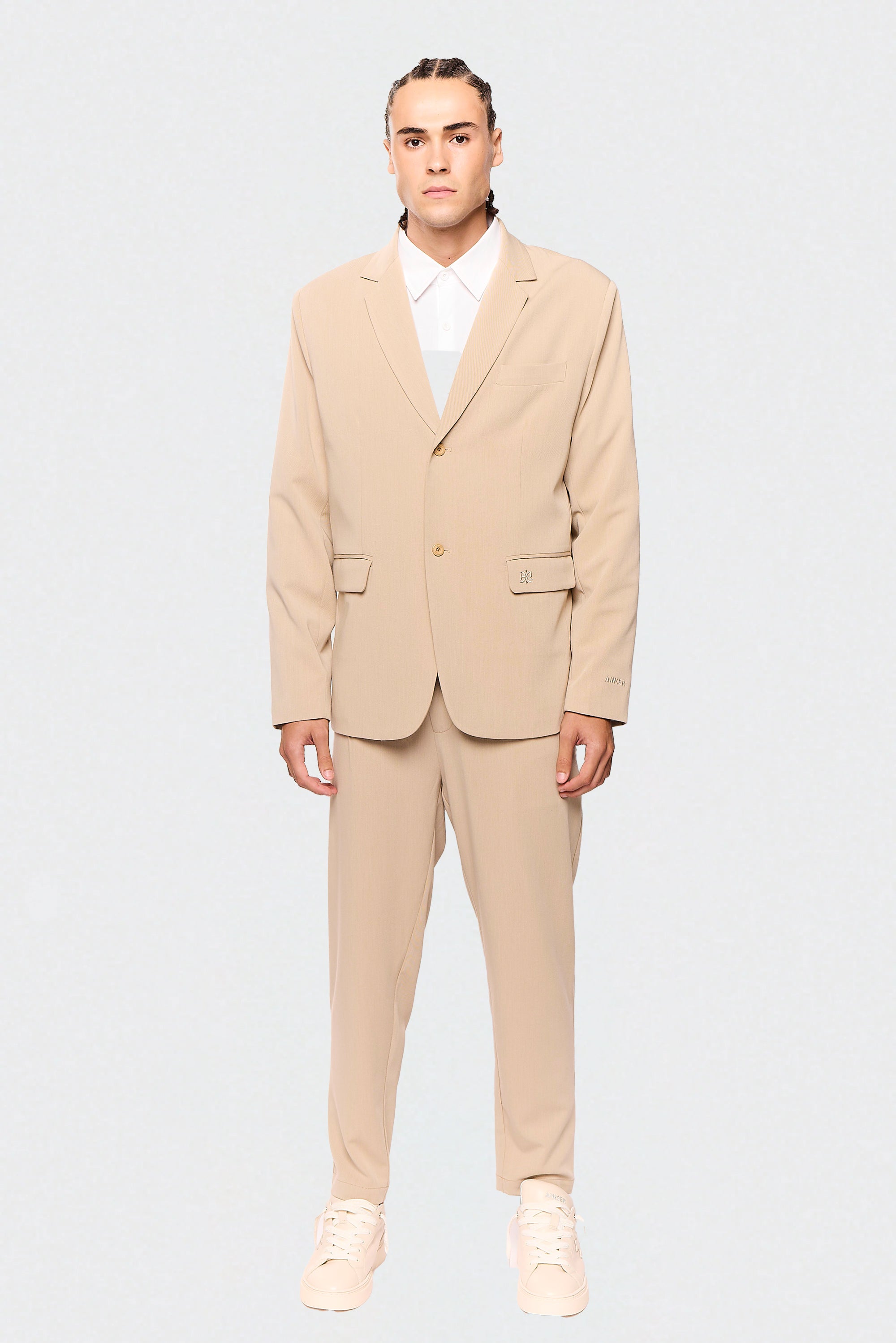 Off-White Elastane 750 Suit Jacket