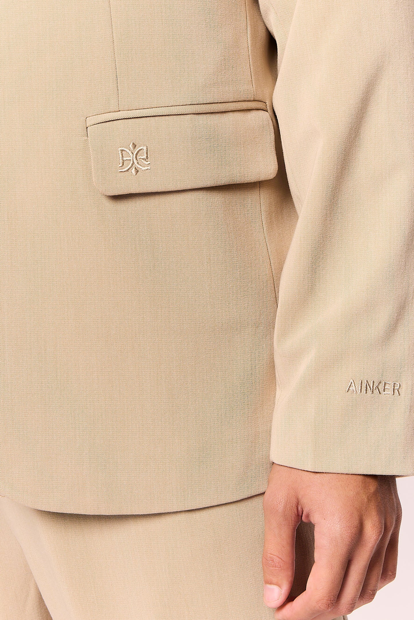 Off-White Elastane 750 Suit Jacket