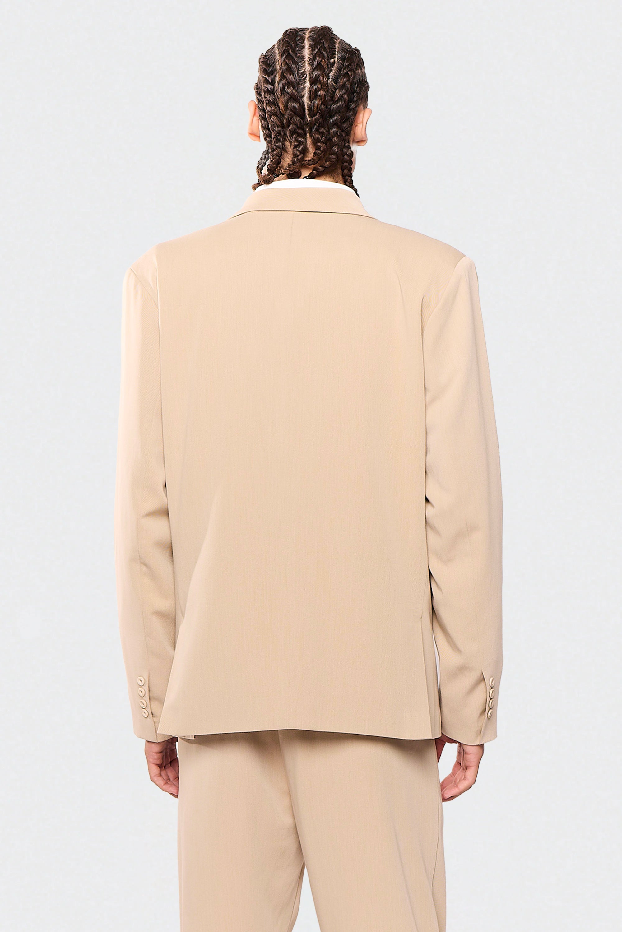 Off-White Elastane 750 Suit Jacket