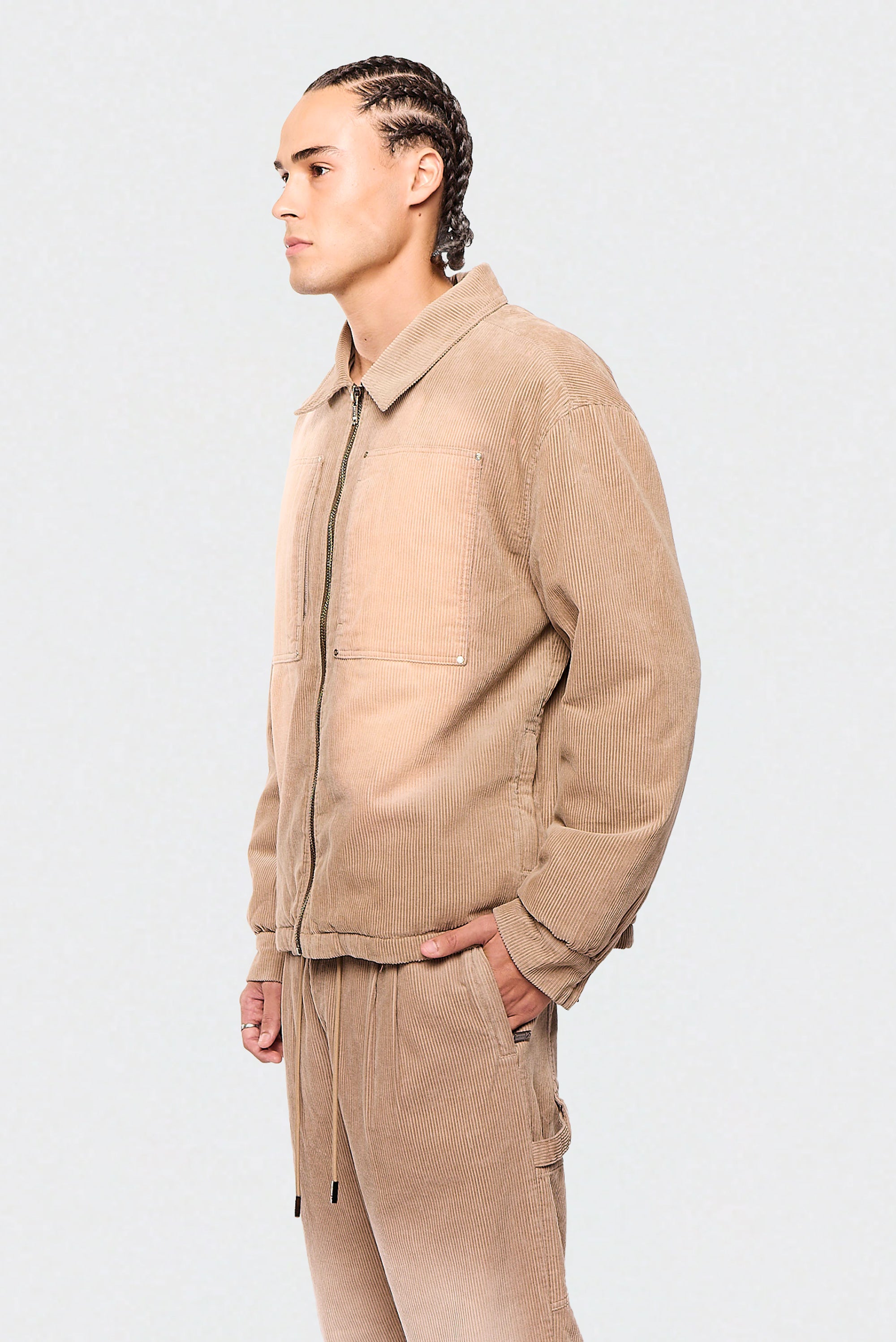 Wash Corduroy 522 Mocha Jacket
