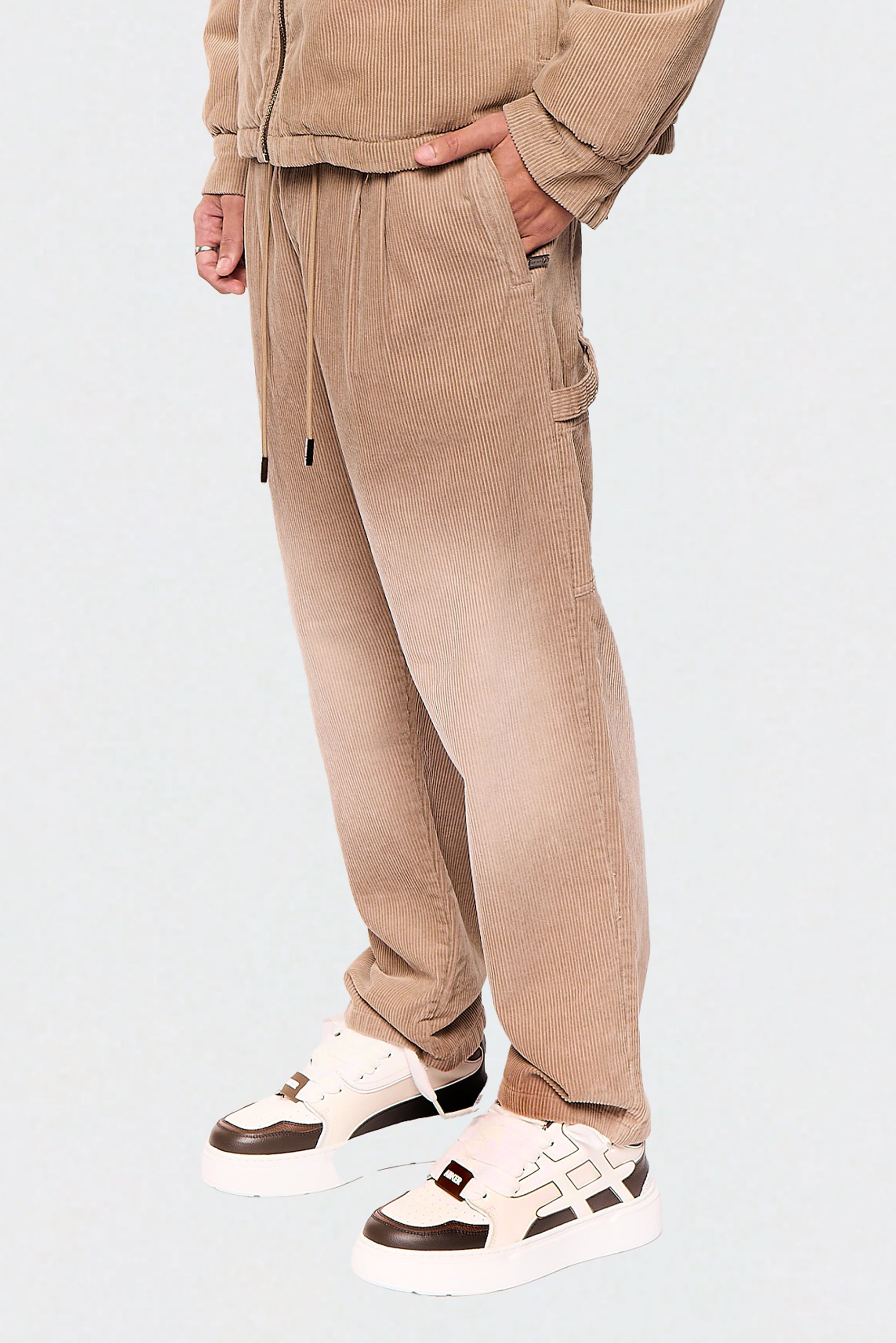 Jogger Wash Corduroy 505 Mocha Pants