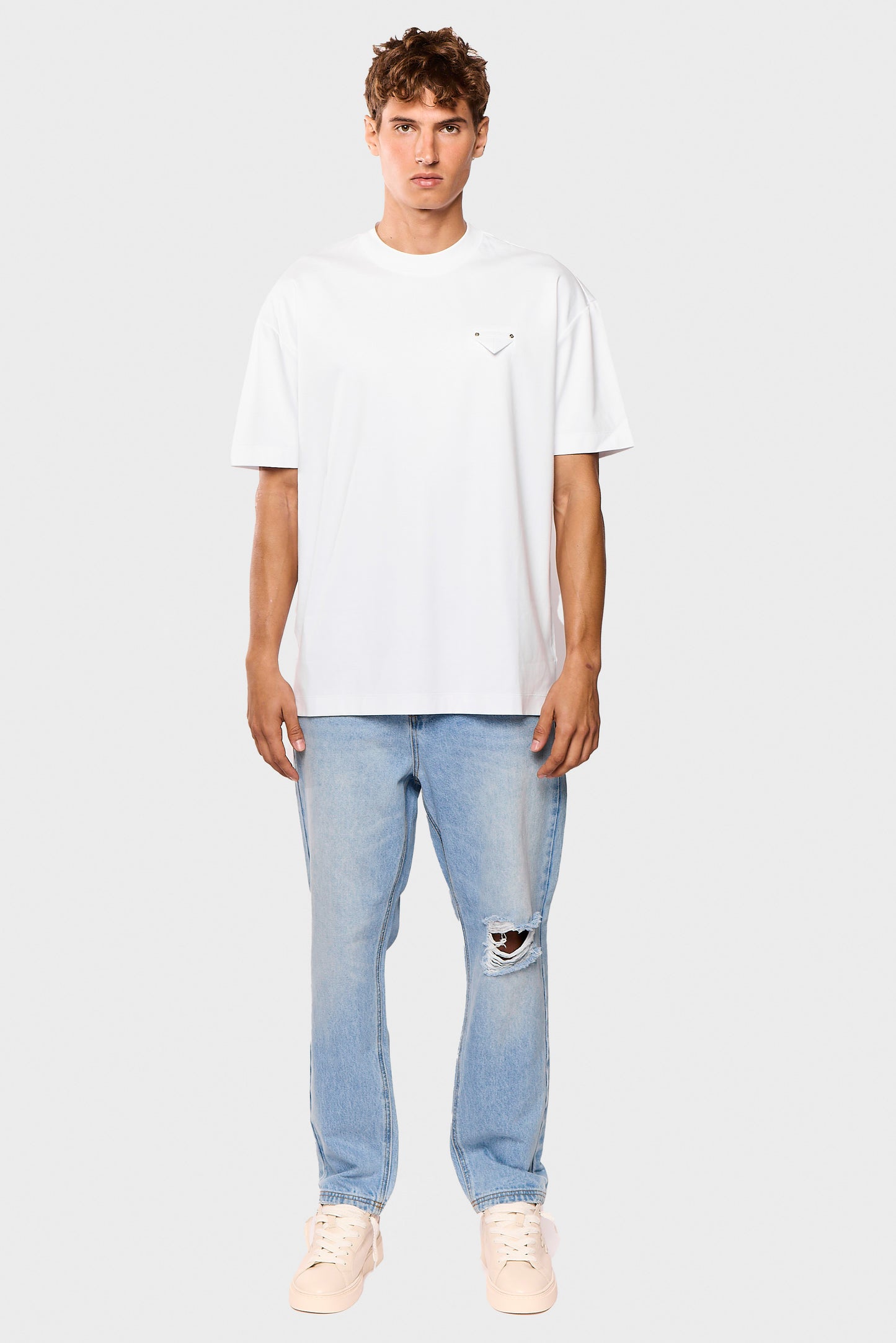Mercerized 545 White T-Shirt