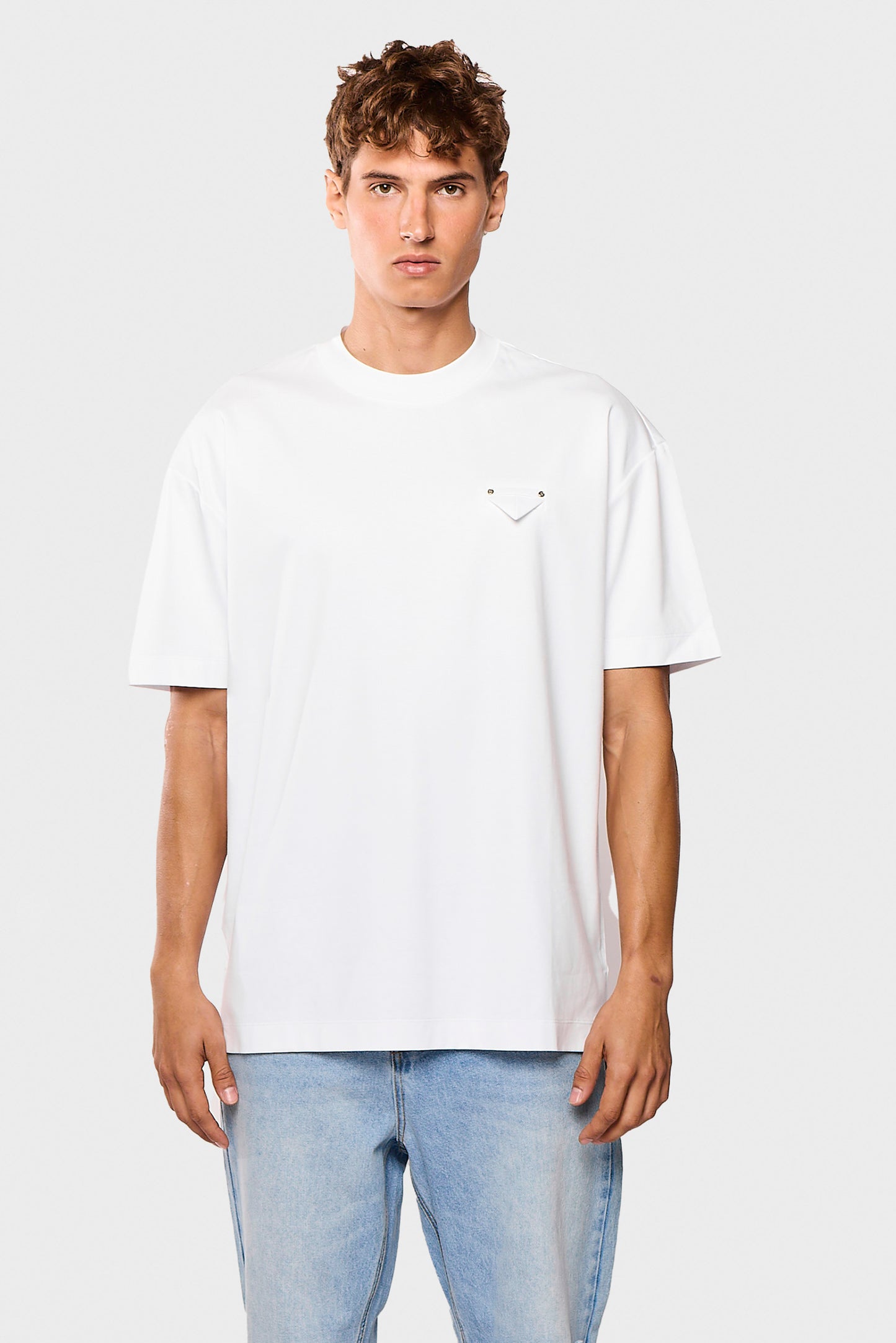 Mercerized 545 White T-Shirt