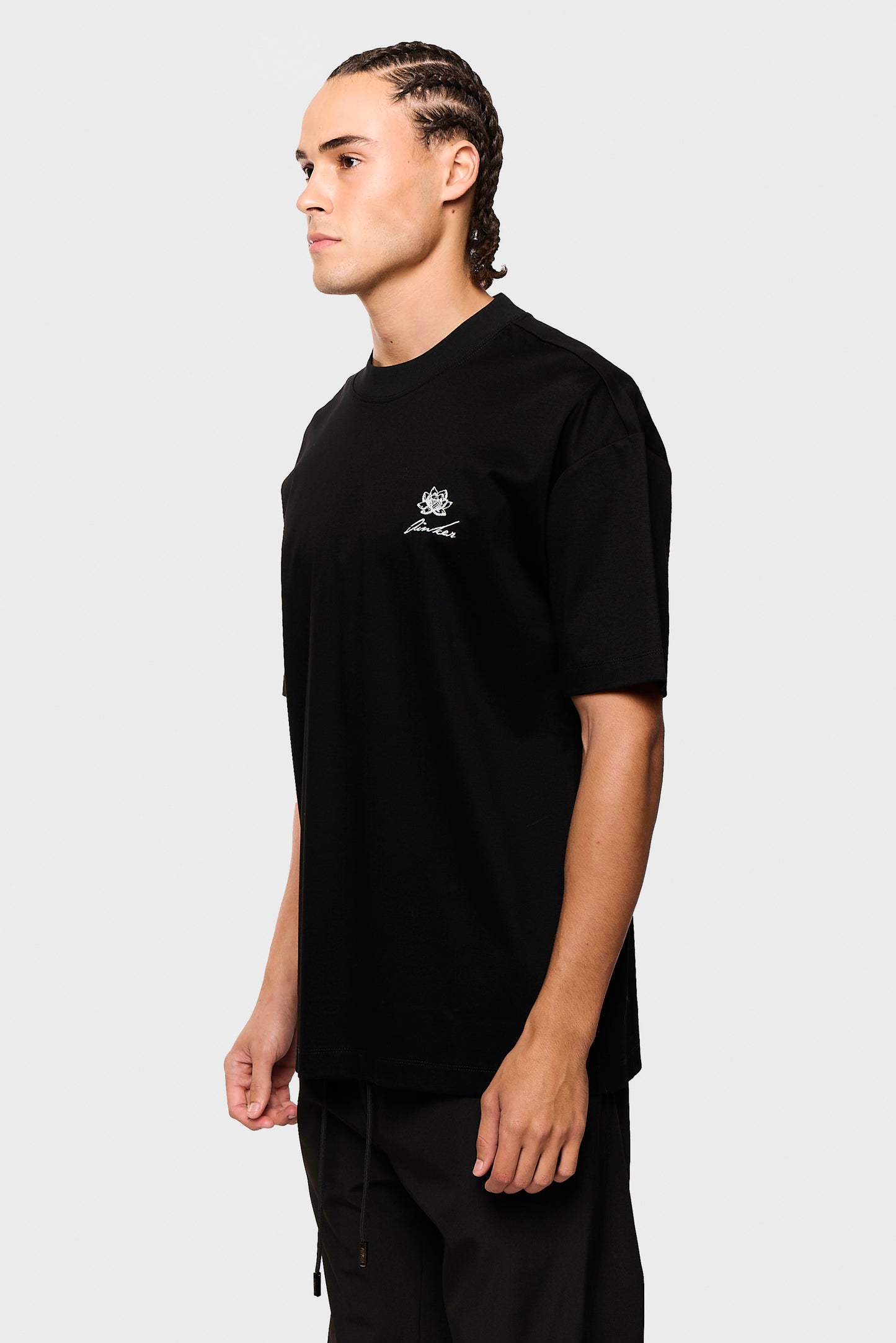 Mercerized 550 Black T-Shirt