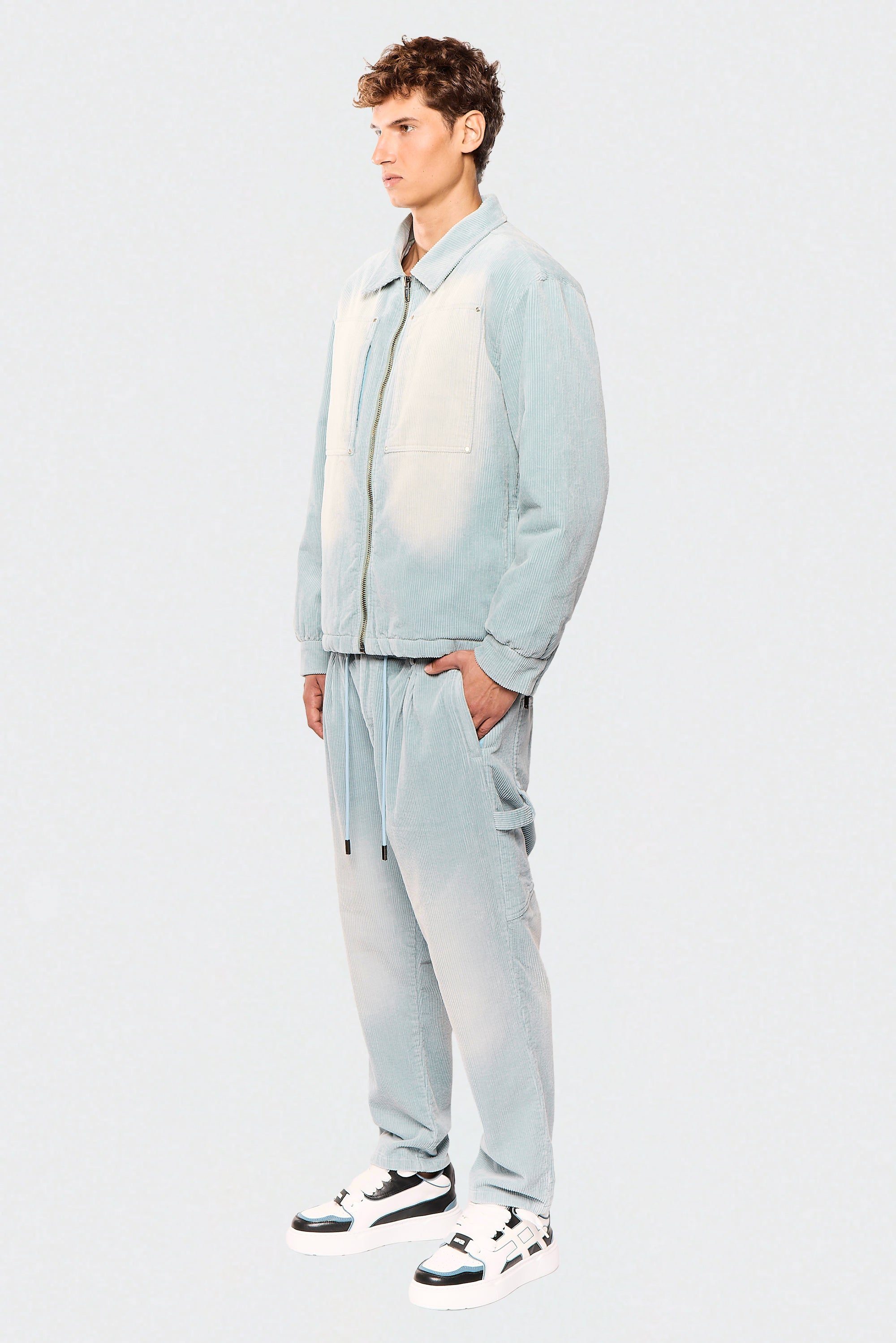 Jogger Wash Corduroy 505 Light Blue Pants