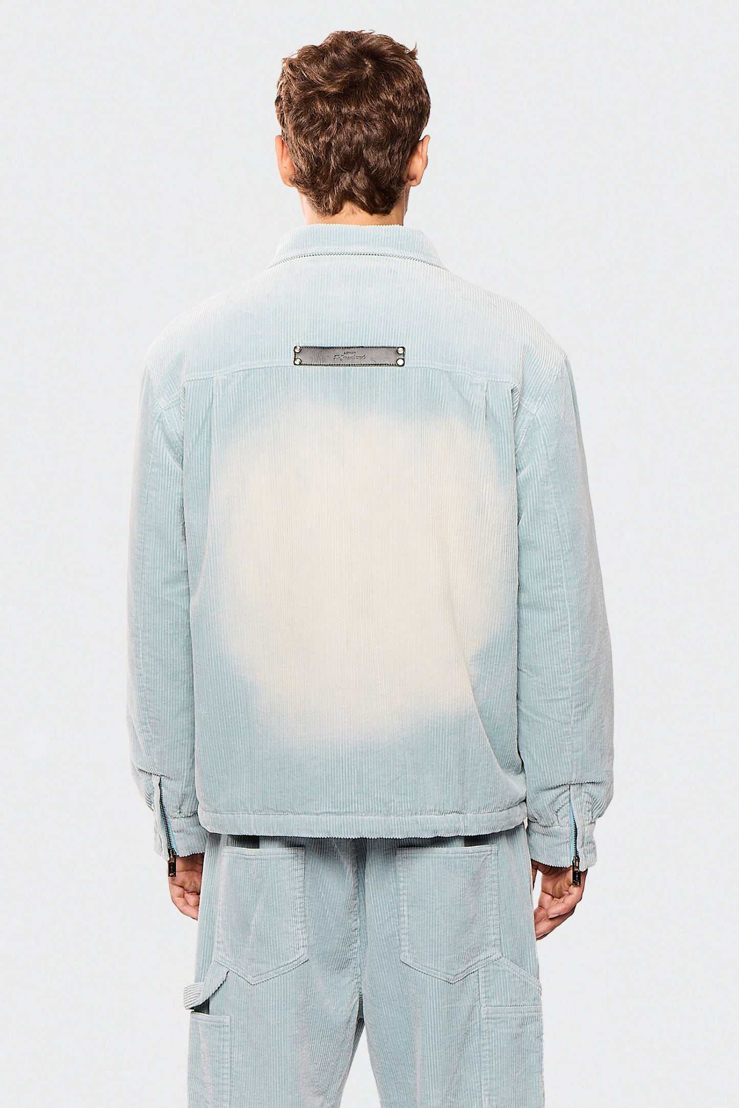 Wash Corduroy 522 Light Blue Jacket