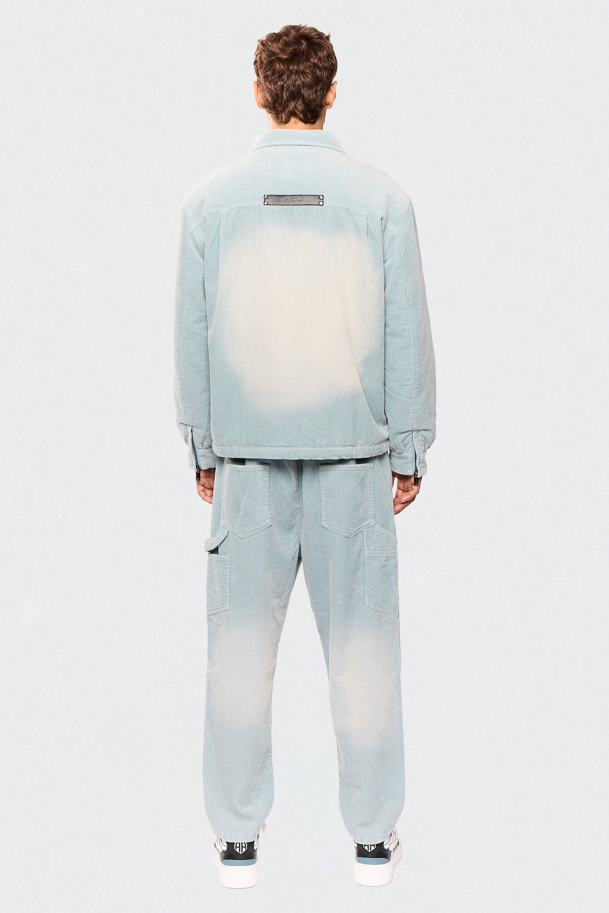 Wash Corduroy 522 Light Blue Jacket