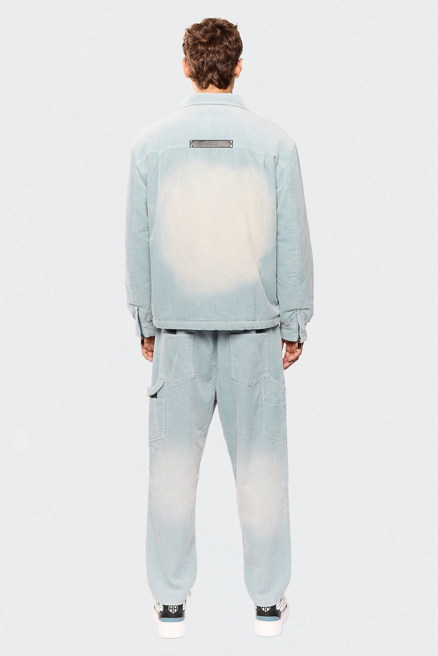 Wash Corduroy 522 Light Blue Jacket