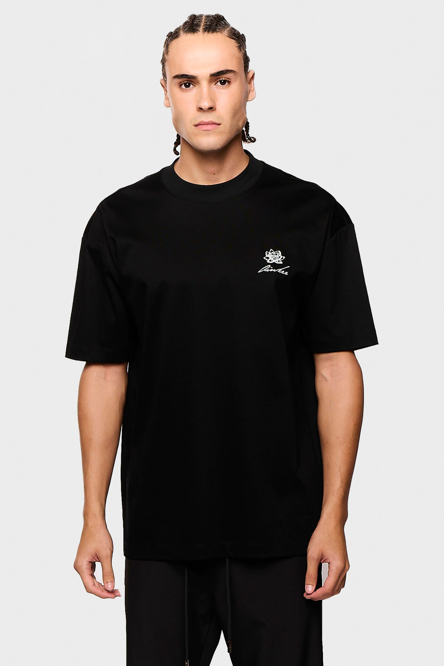 Mercerized 550 Black T-Shirt