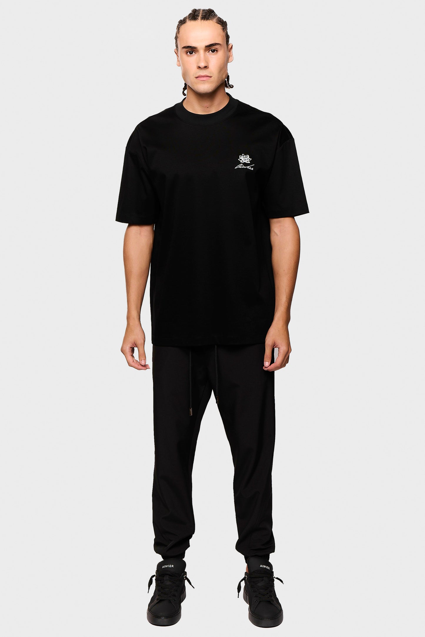 Mercerized 550 Black T-Shirt