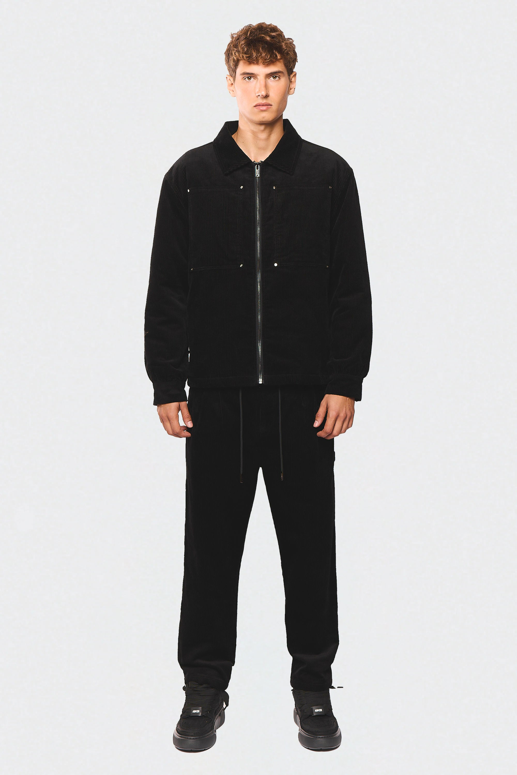 Wash Corduroy 522 Black Jacket