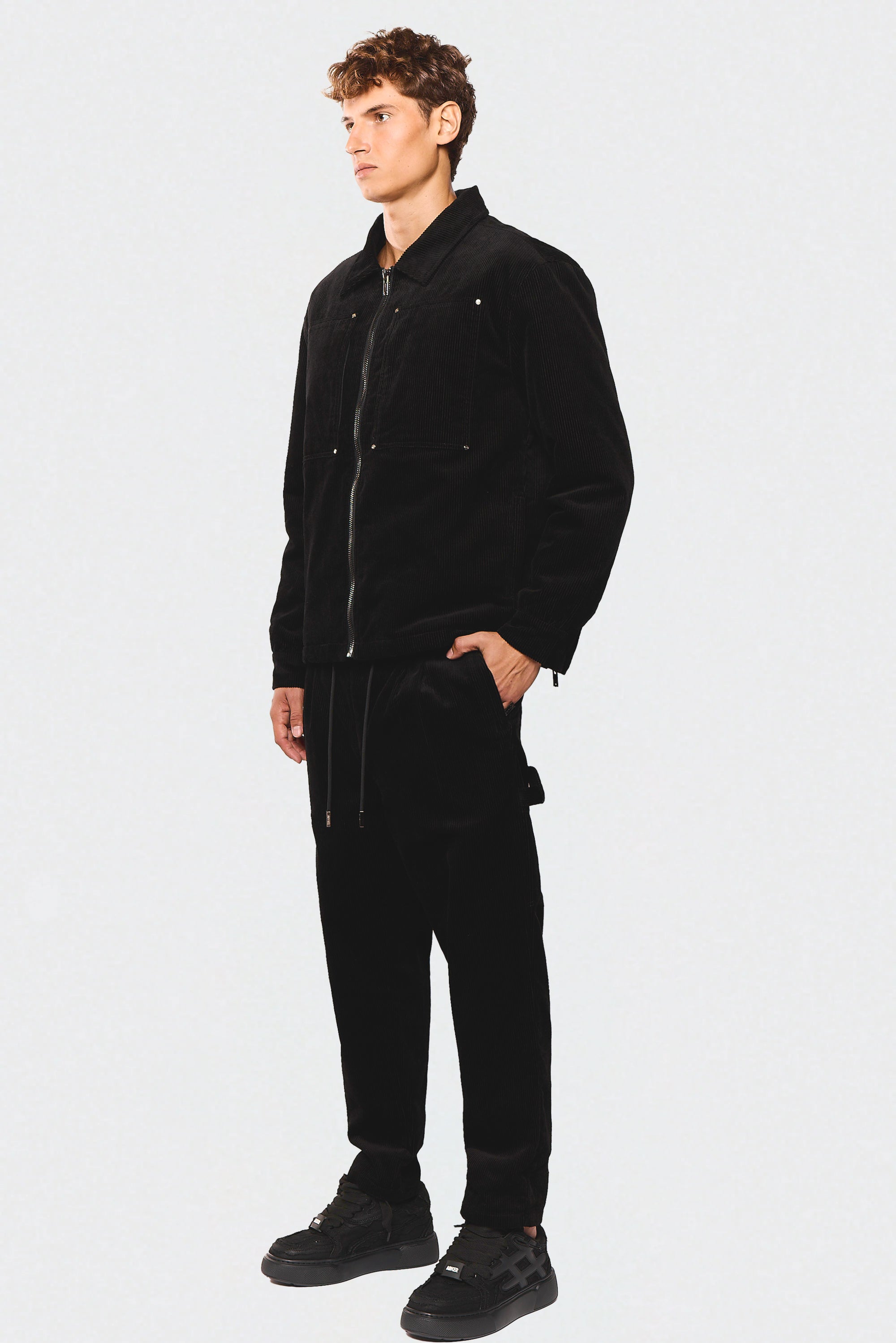 Jogger Wash Corduroy 505 Black Pants