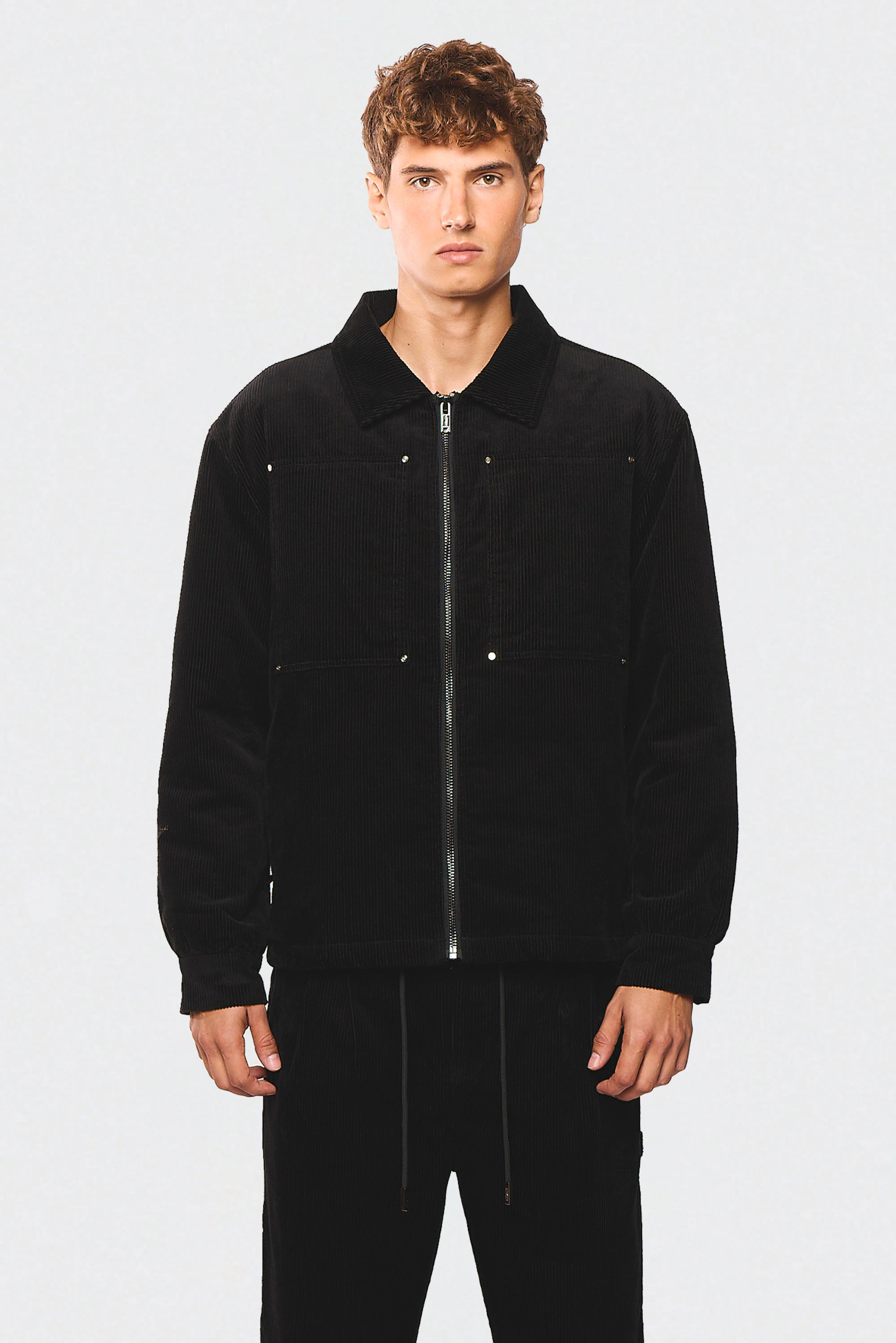 Wash Corduroy 522 Black Jacket