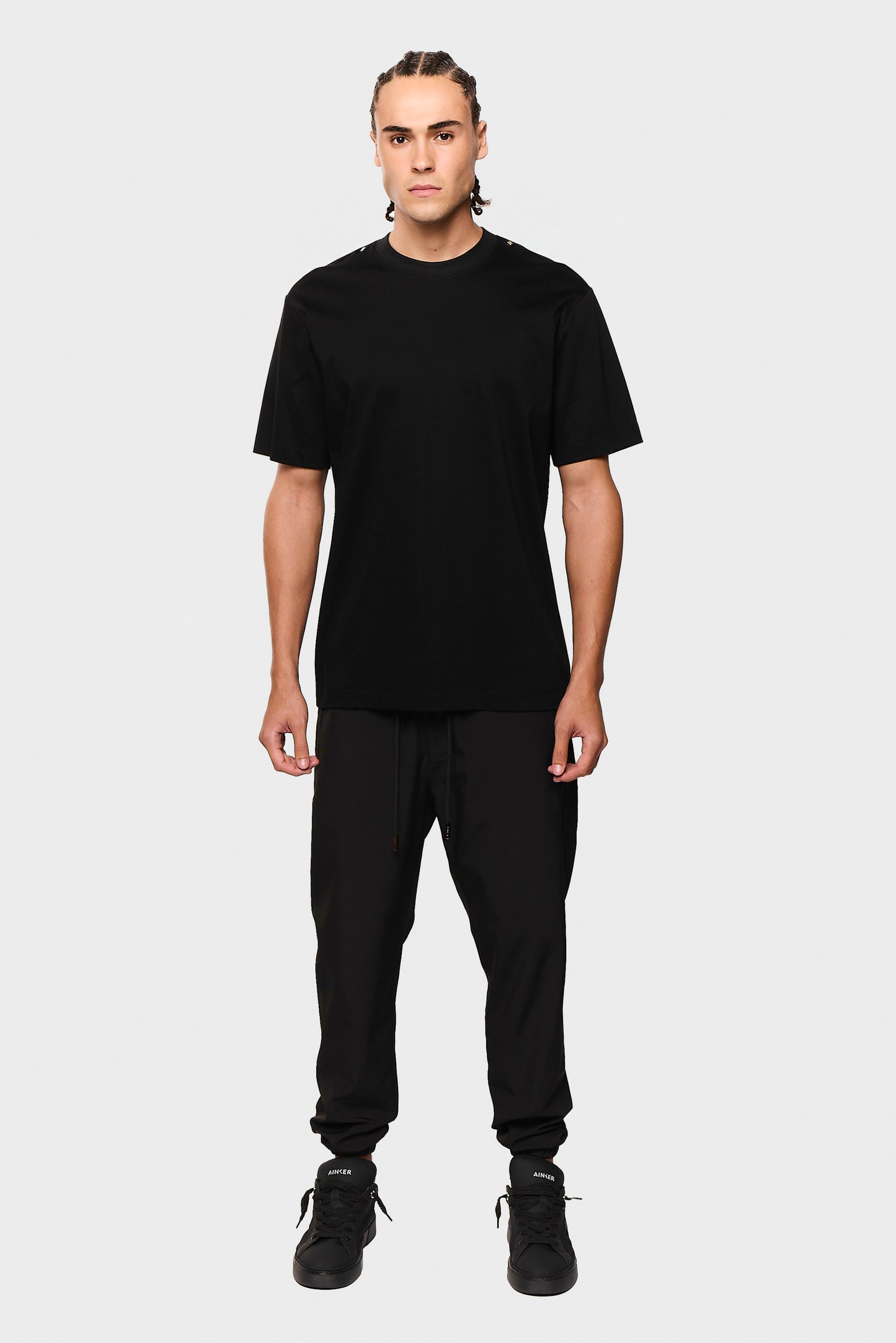 Mercerized 634 Black T-Shirt