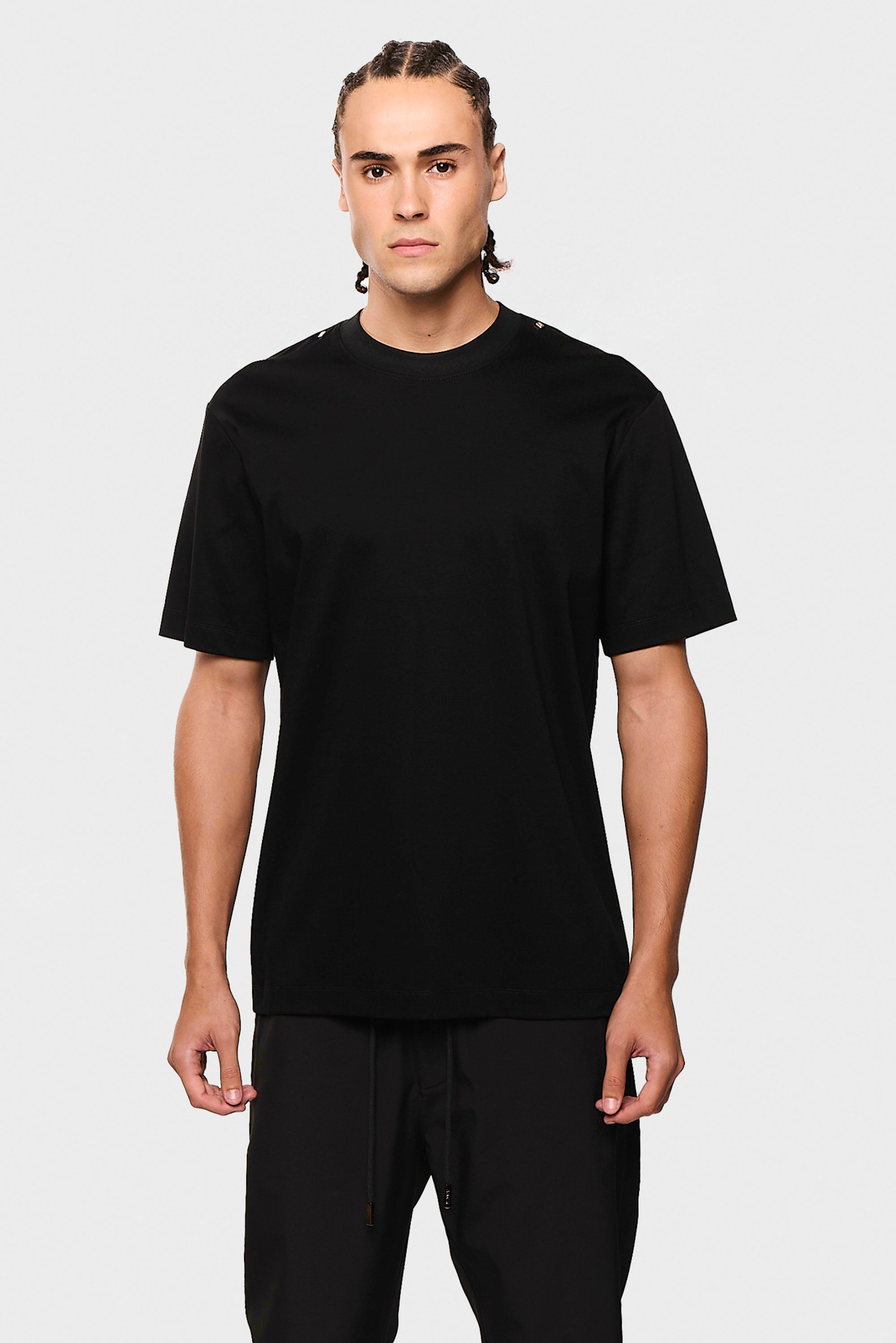 Mercerized 634 Black T-Shirt