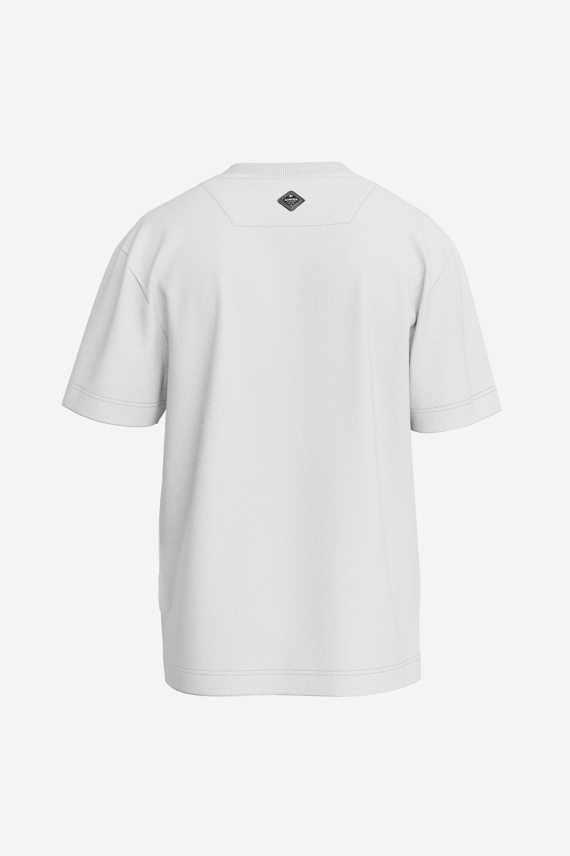 Metal White Mercerize T-Shirt