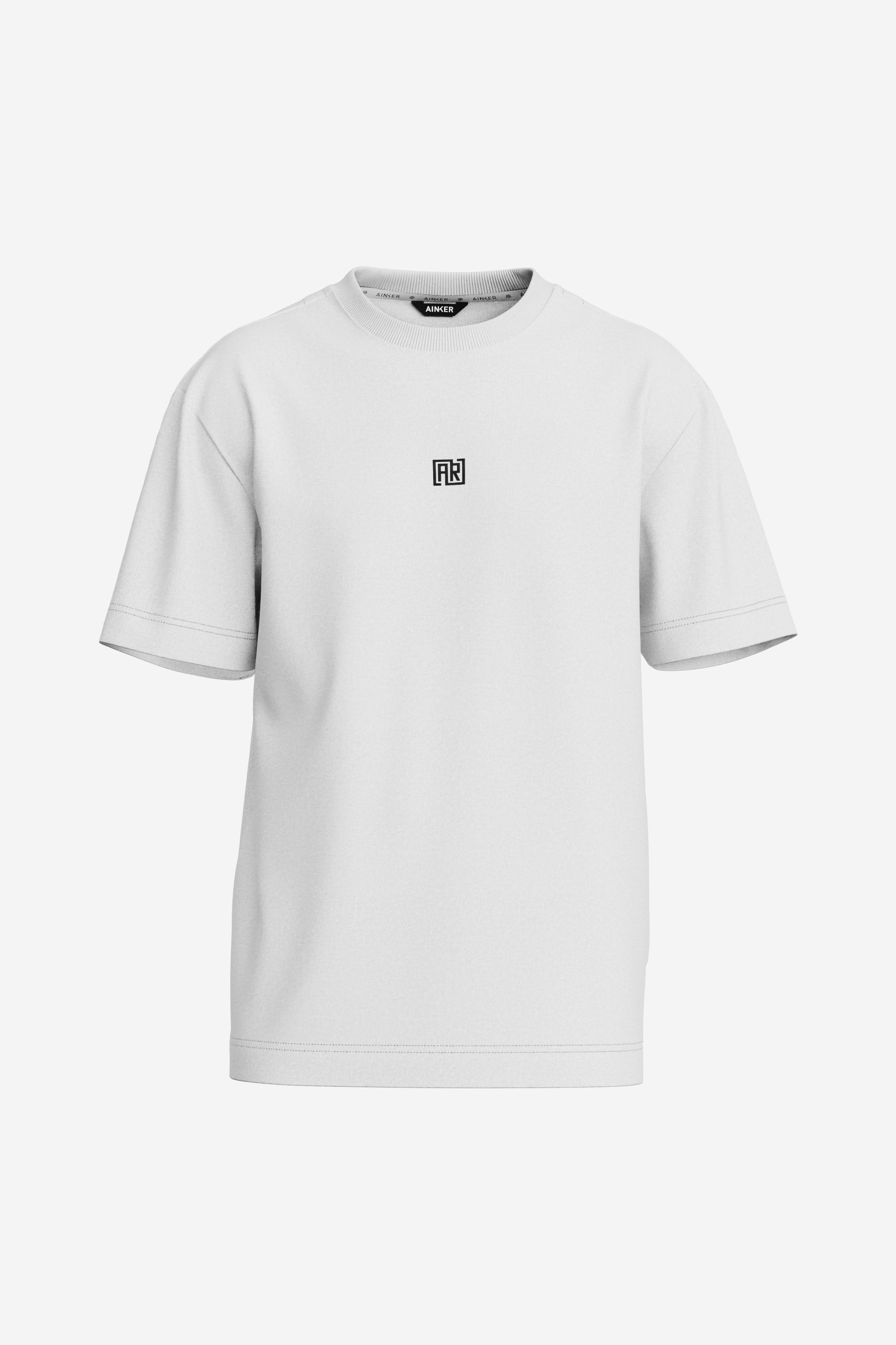 Square White Mercerize T-Shirt