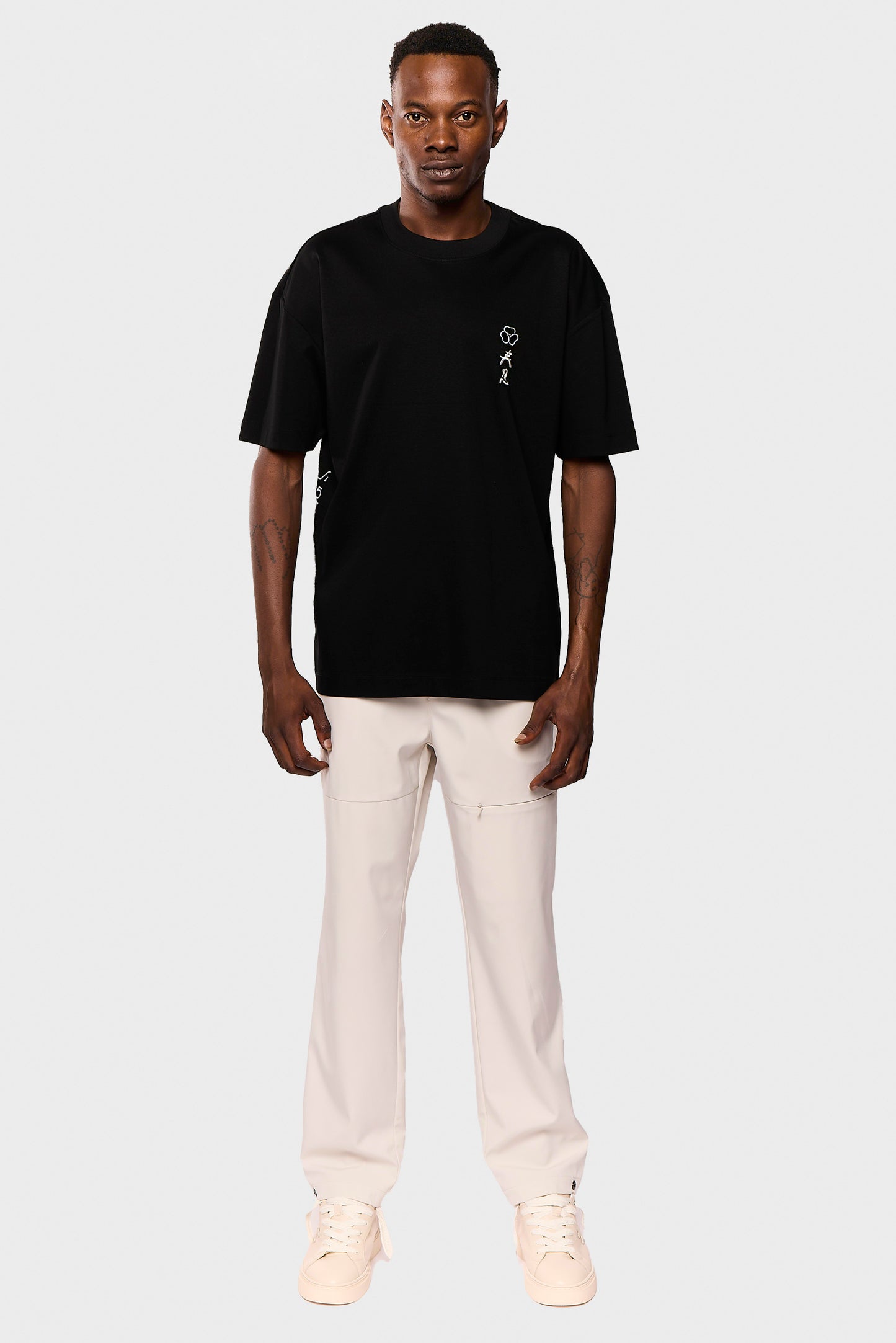 Mercerized 547 Black T-Shirt