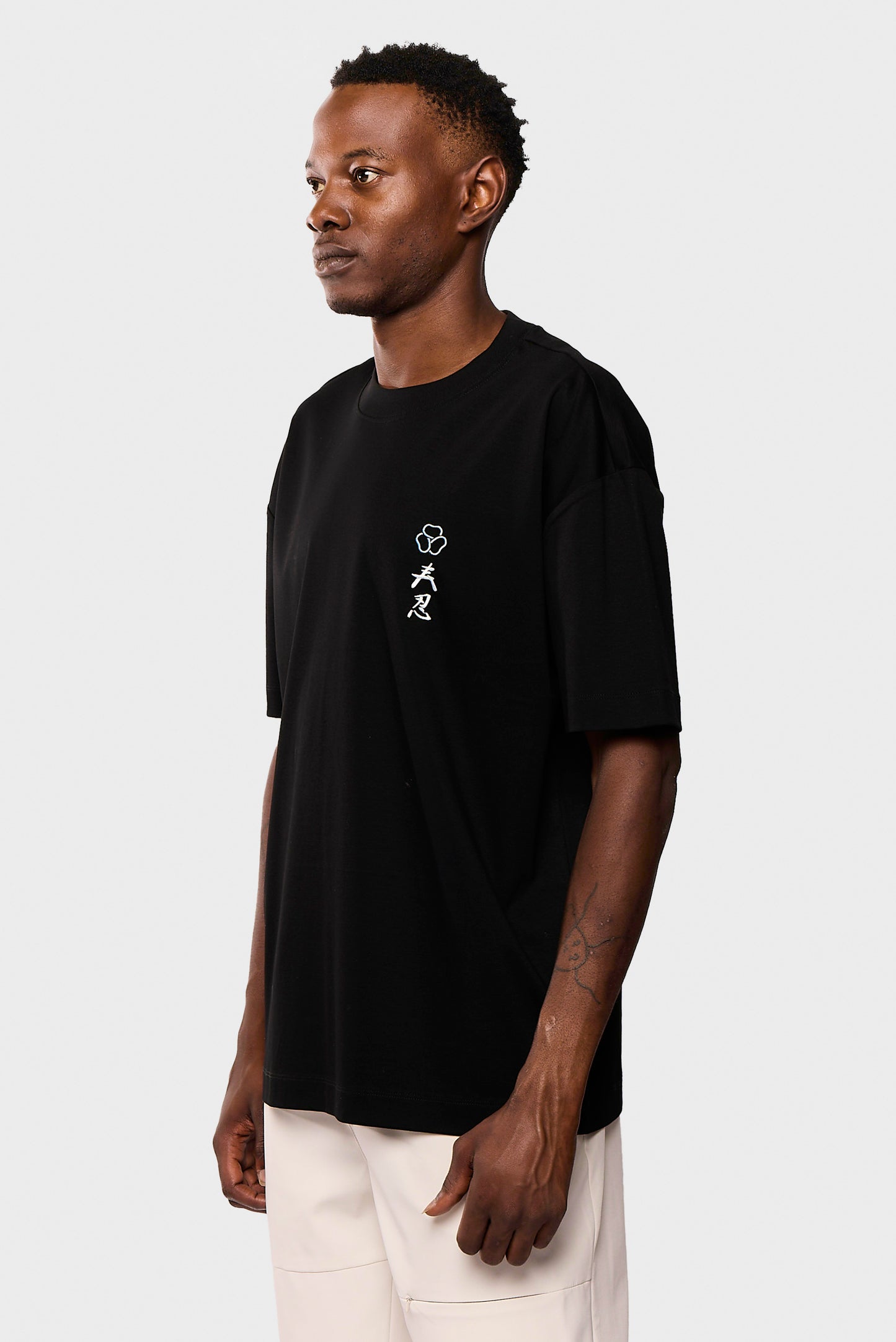 Mercerized 547 Black T-Shirt