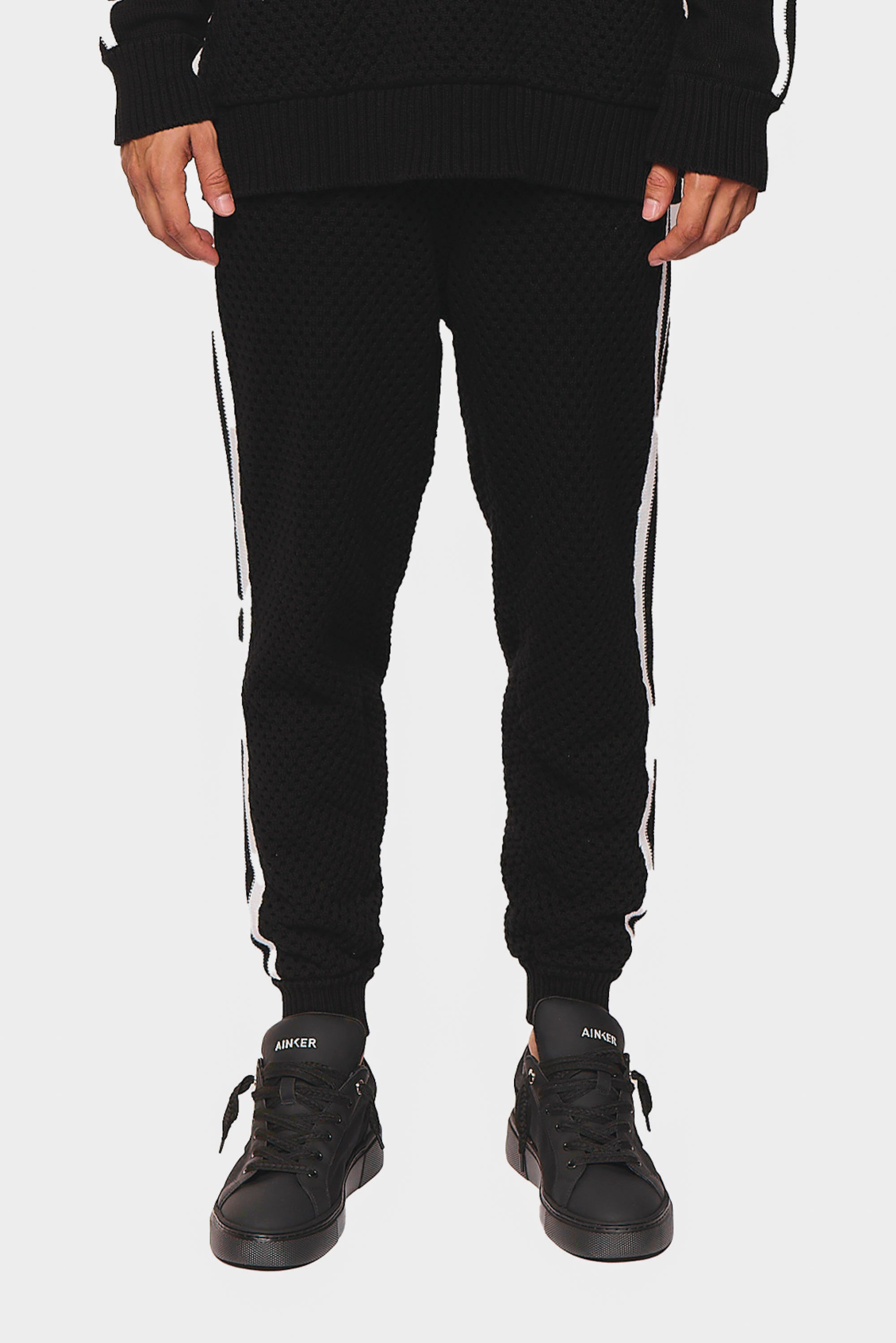 Black Mesh 637 Long Pant