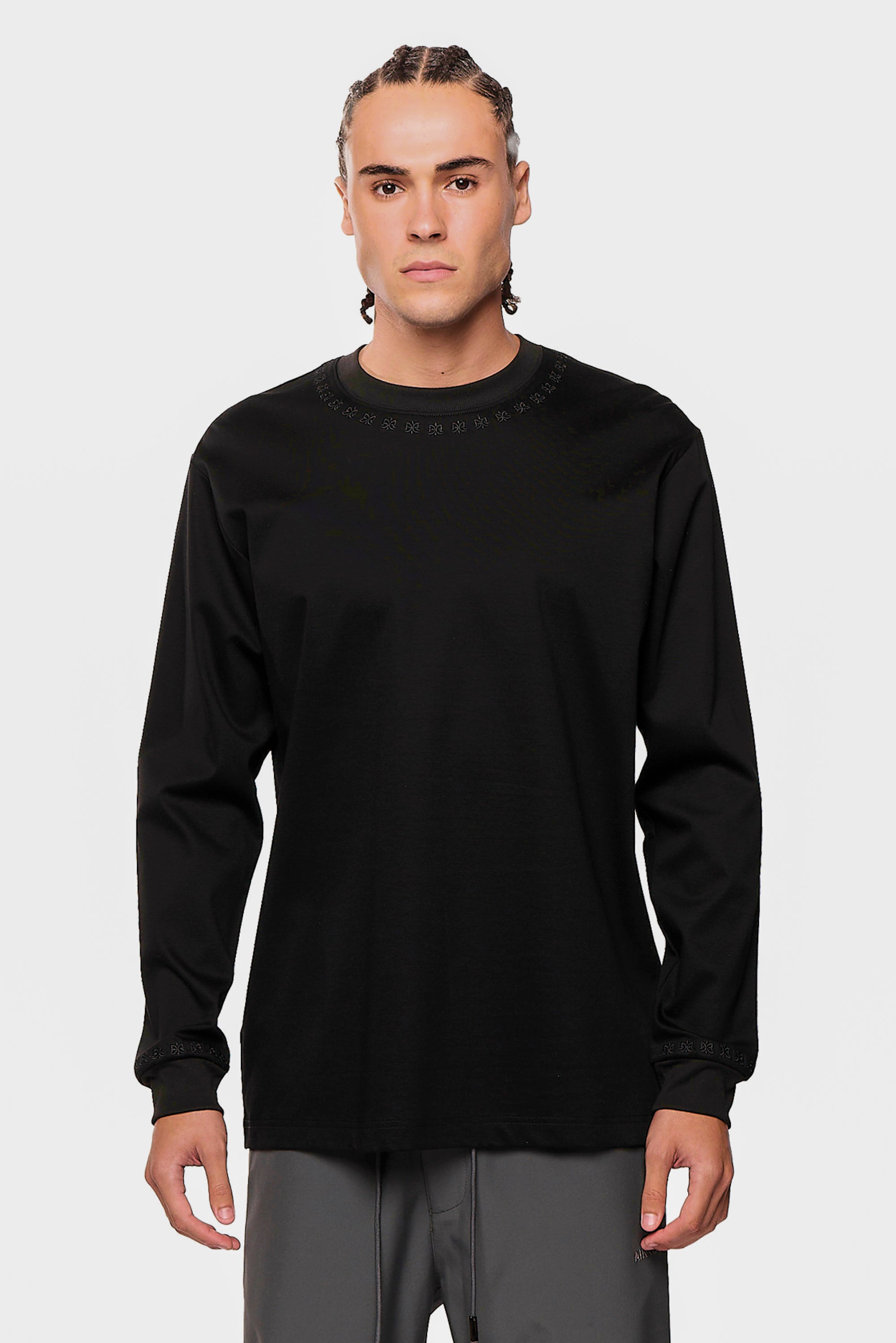 Mercerized 686 Long Black T-Shirt