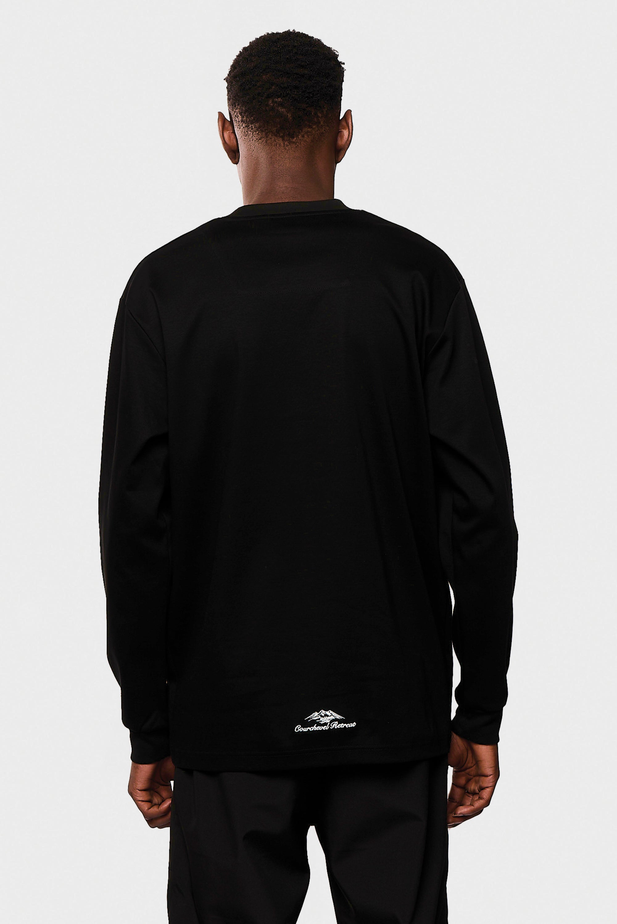 Mercerized 536 Long Black T-Shirt