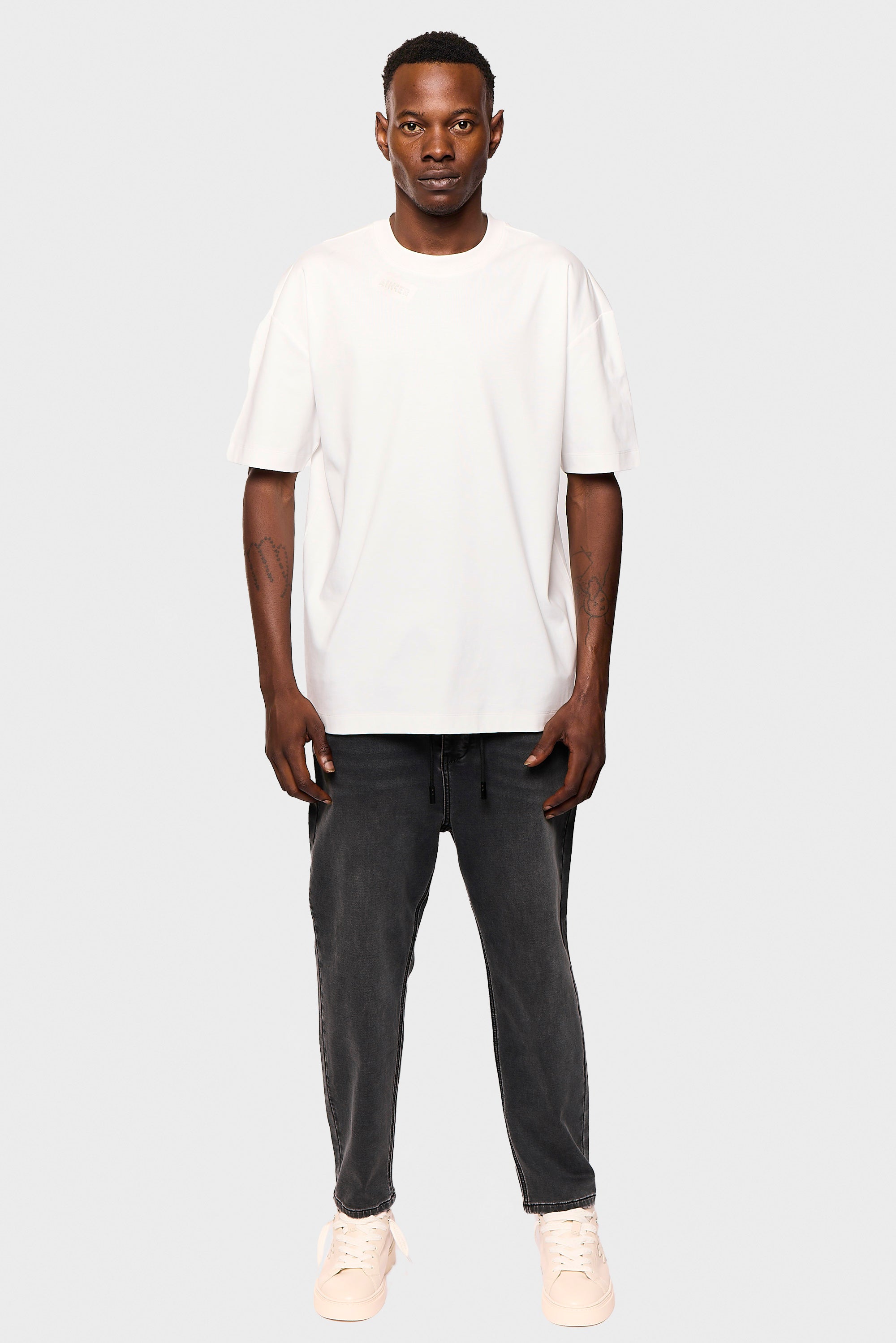 Mercerized 557 White T-Shirt