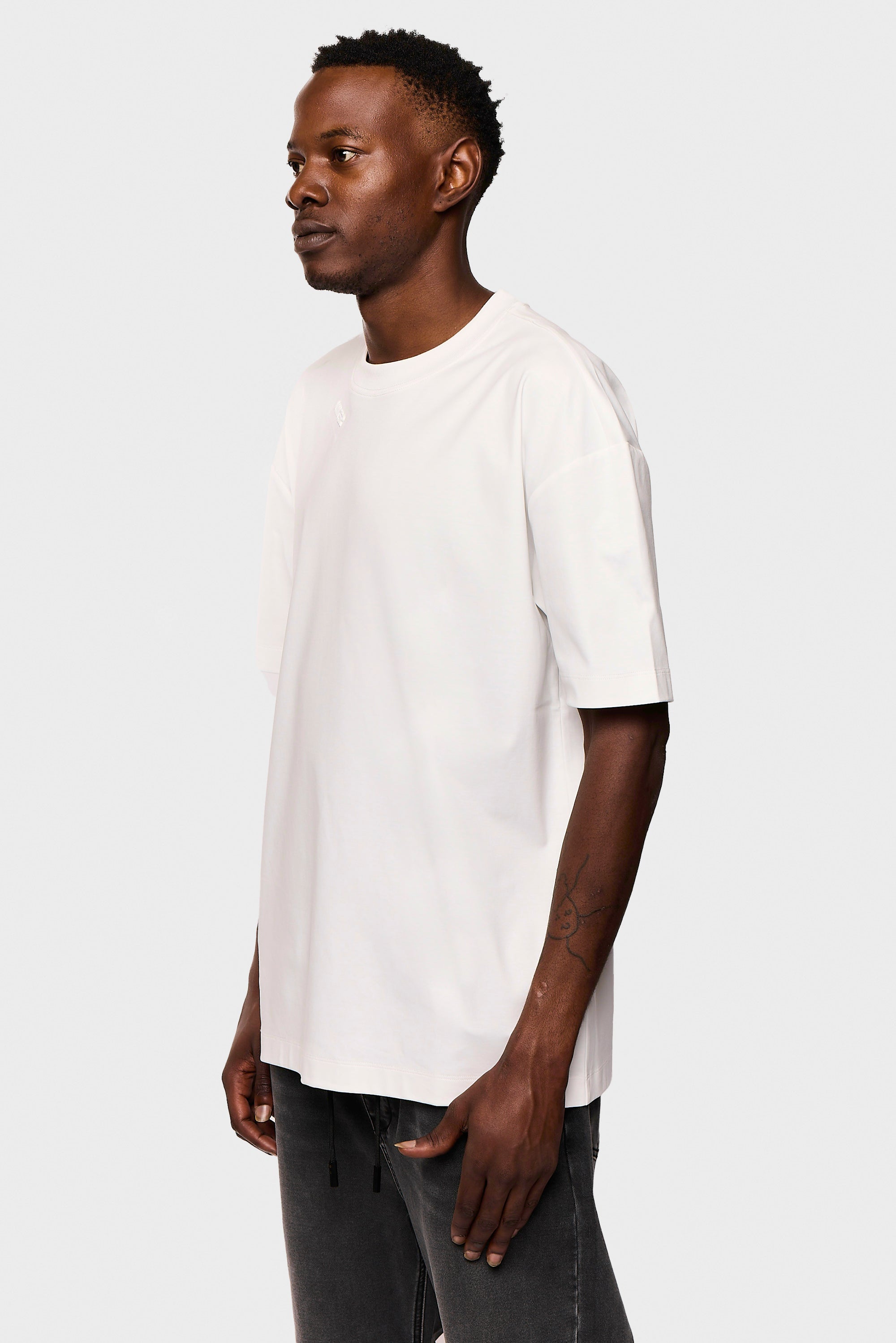 Mercerized 557 White T-Shirt