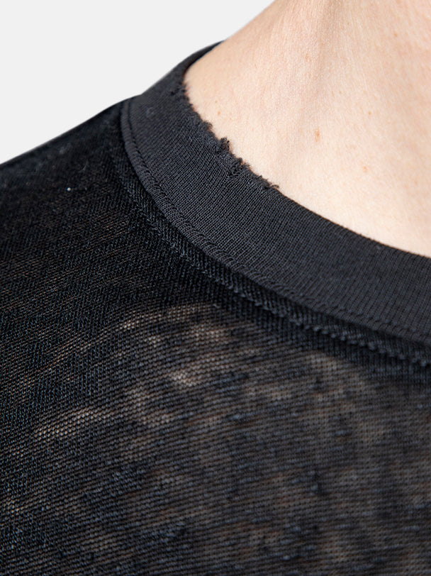Black Oversize Linen T-SHIRT
