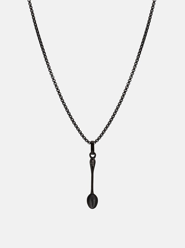 Spoon X Black Necklace
