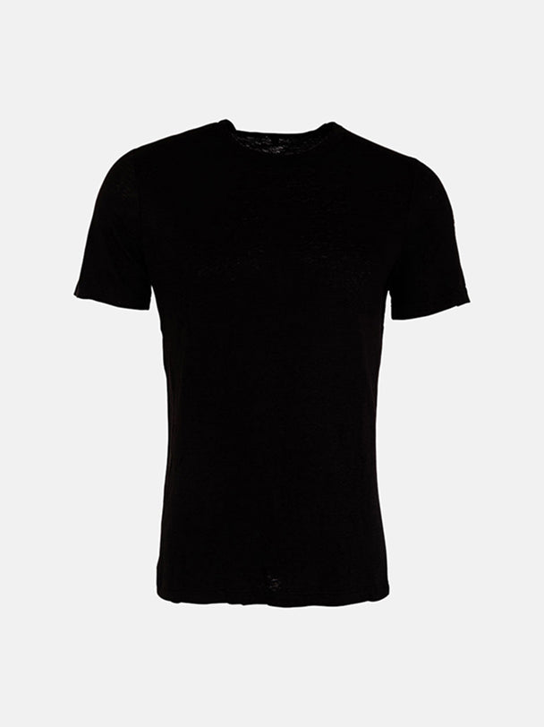 Black Linen T-SHIRT