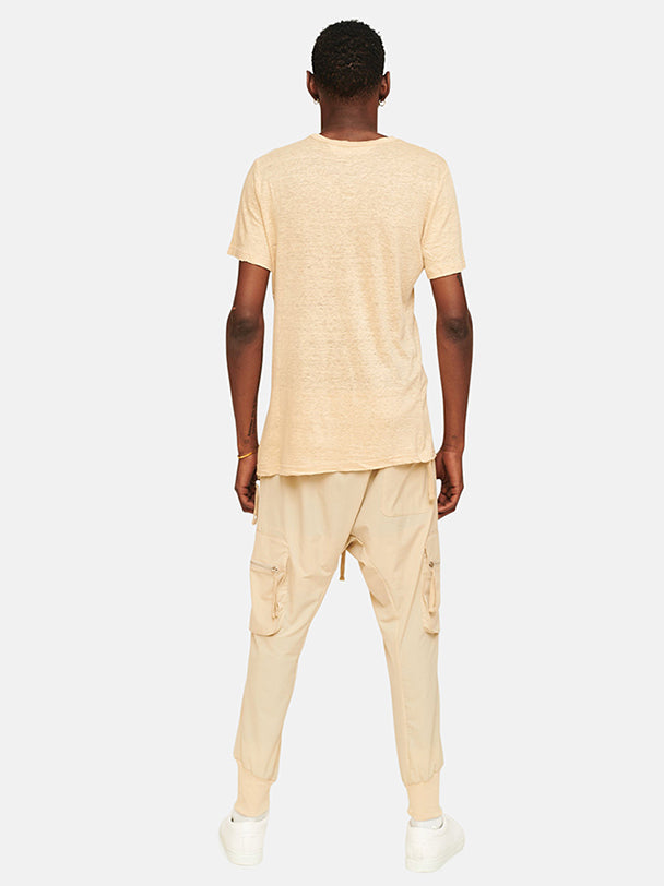 Cream Linen T-Shirt