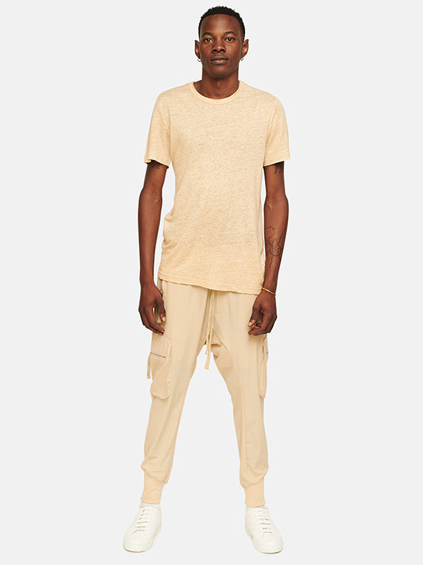 Cream Linen T-Shirt