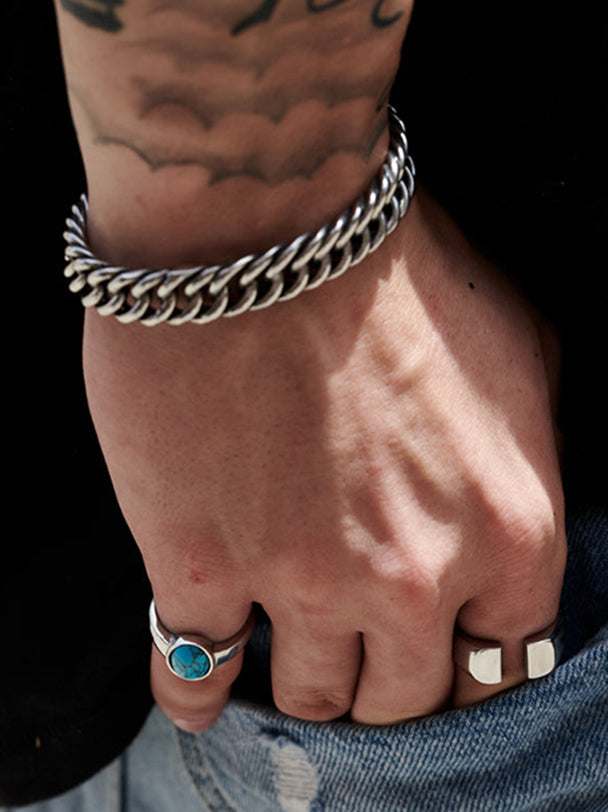 Cado Ring X Silver Turquoise