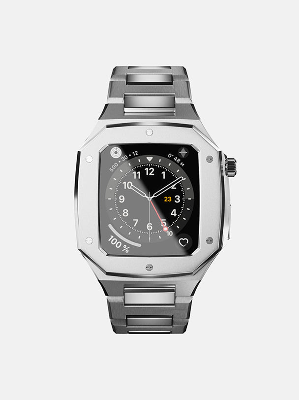 AINKER Silver Apple Watch Case