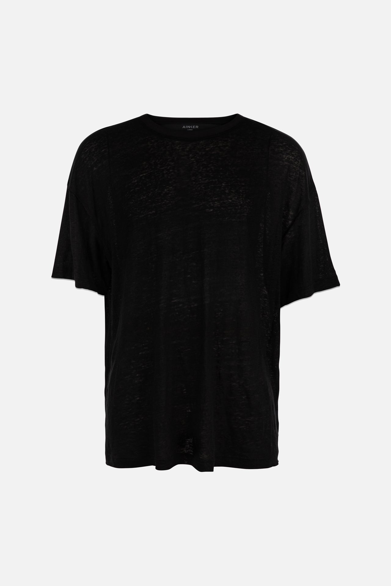 Black Oversize Linen T-SHIRT