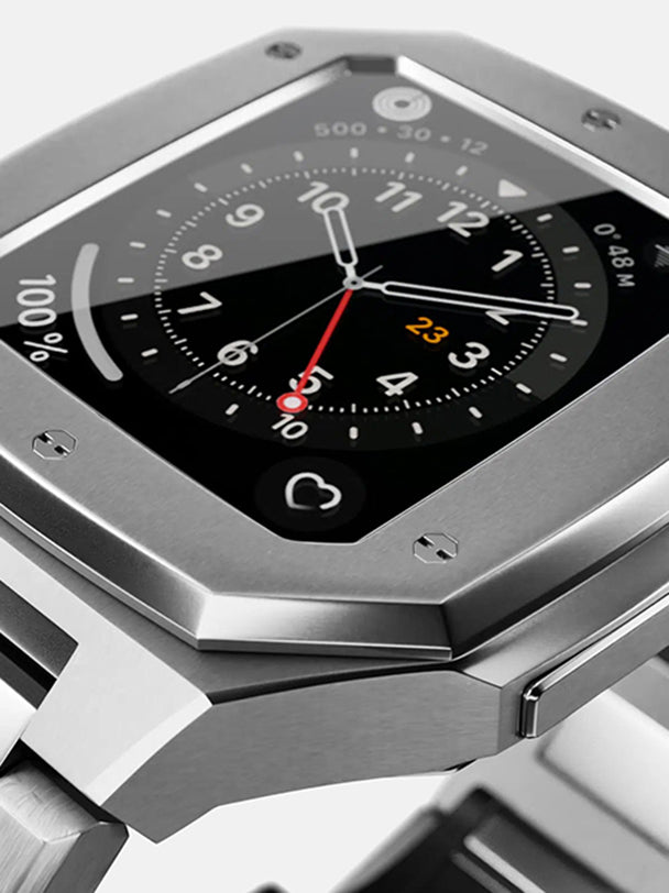 Silver Apple Watch Case
